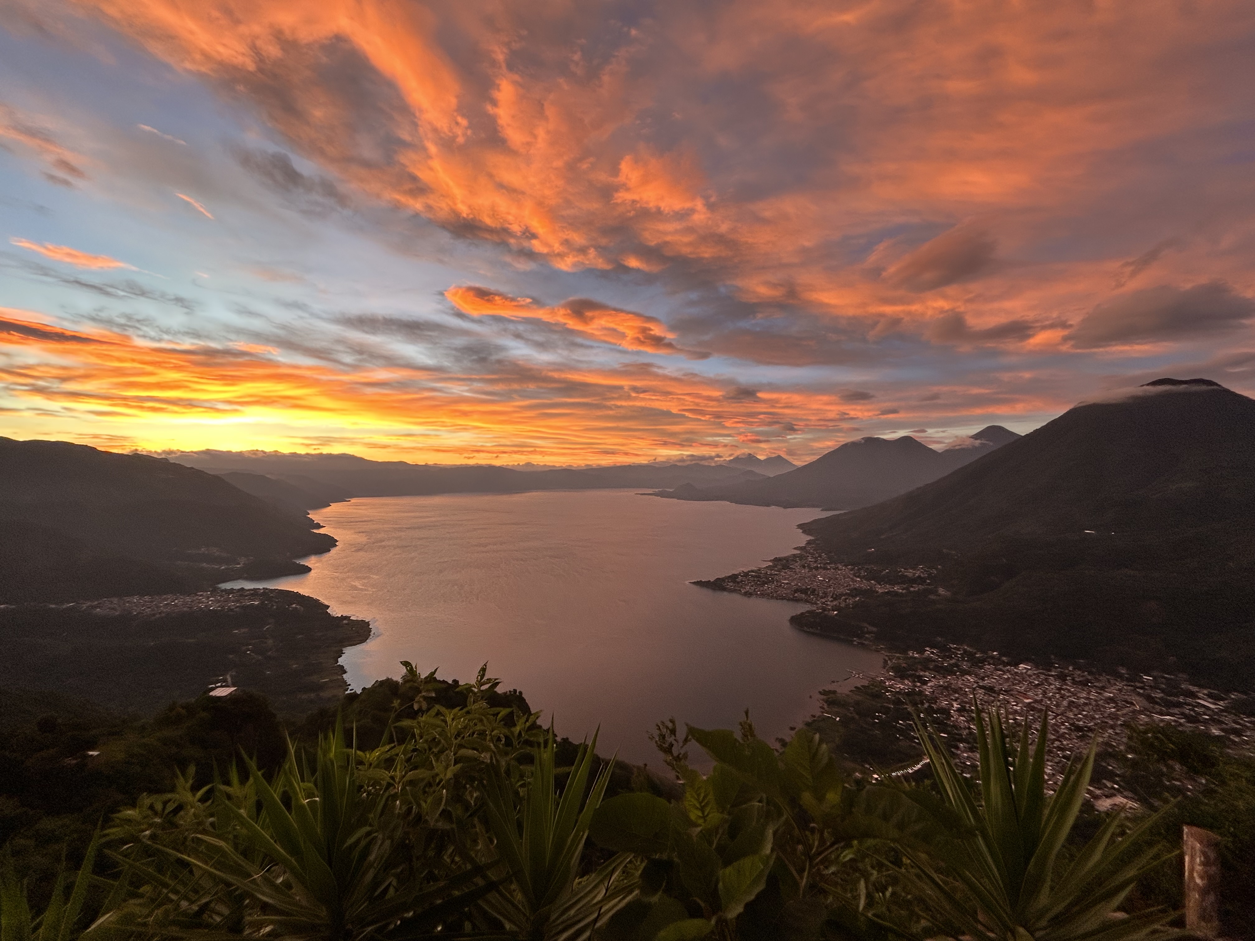 Serene lake landscape